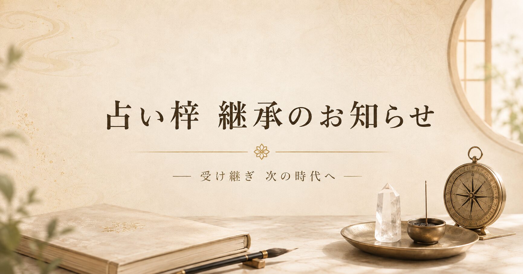 屋号「占い梓」継承のご報告